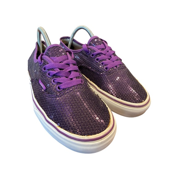 Vans Shoes - Vans Authentic Sequin Purple Lace Up Sneakers Women US‎ 8 Men US 6.5